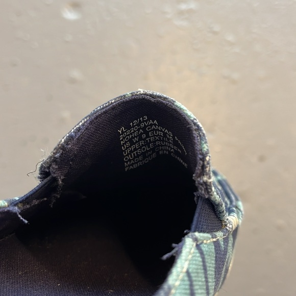 Olukai Nohea Canvas Print Slip On Shoes Drop in Heel Blue Women - size 9 - Picture 5 of 5